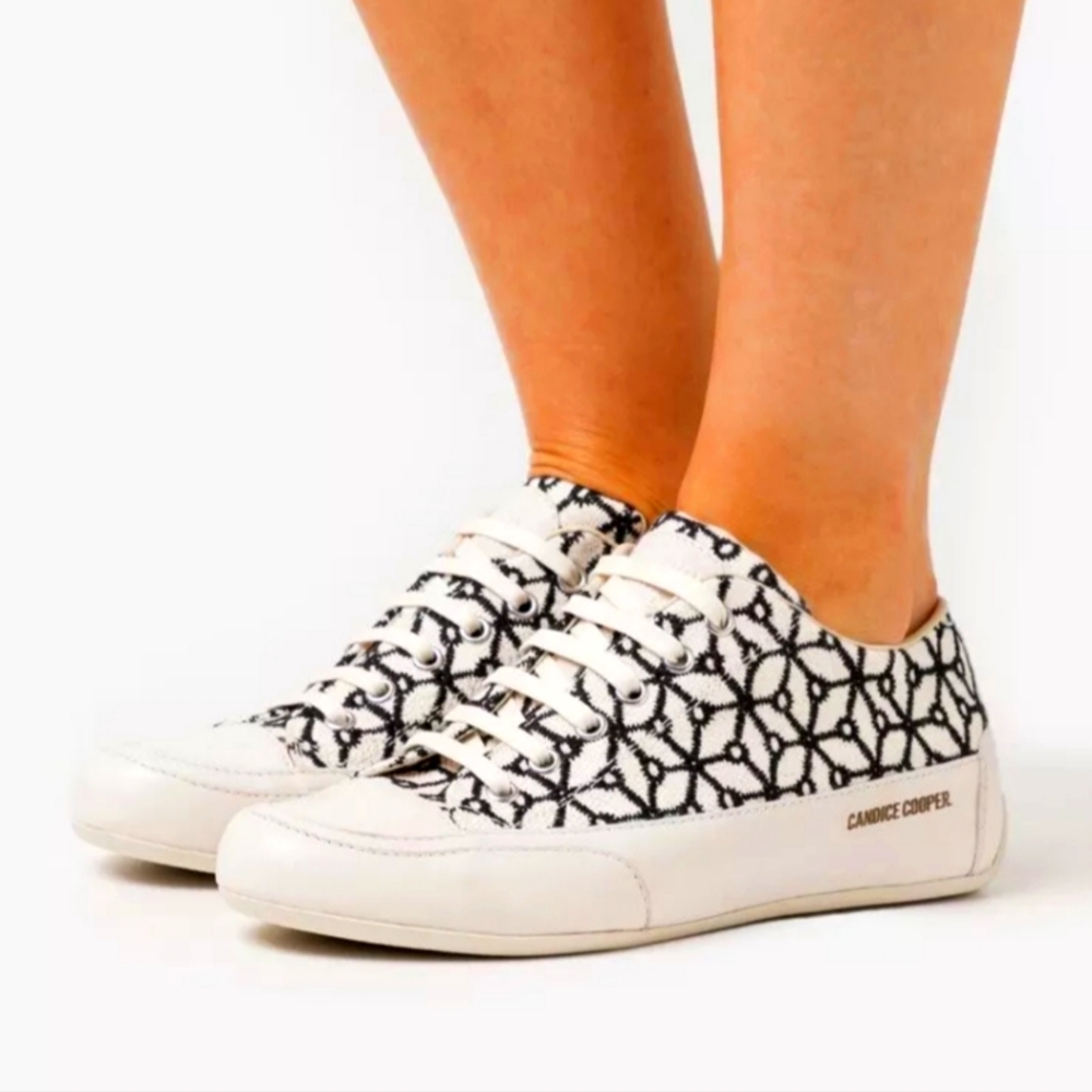 NWOT Candice Cooper sneakers Rock St Low Top Embroidered Leather